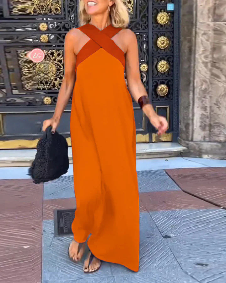 Ivy Breathable Crossed Maxi Dress