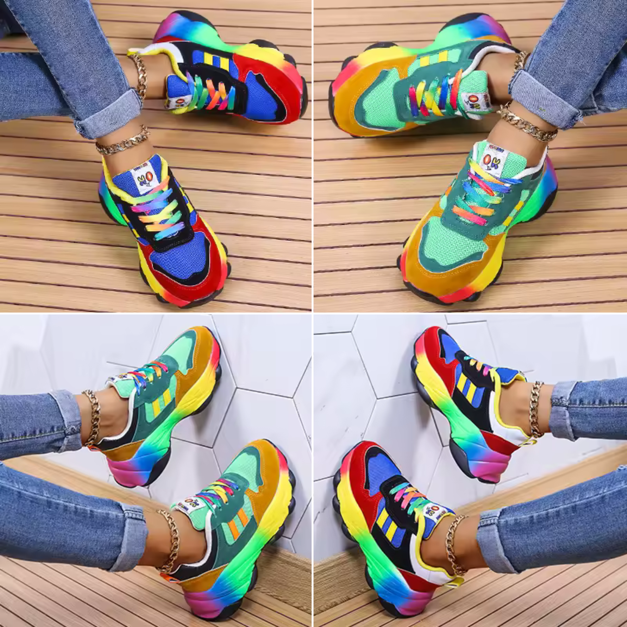 Mia Harper Vibrant Orthopedic Sneakers