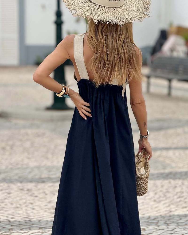 Ivy Breathable Crossed Maxi Dress