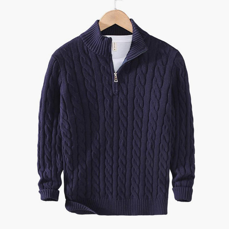 St. Vincent Zipped Cable Sweater