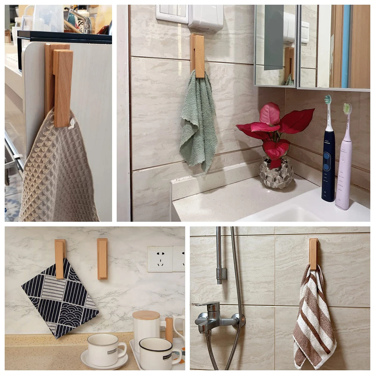 NaturalWood Wall Grips