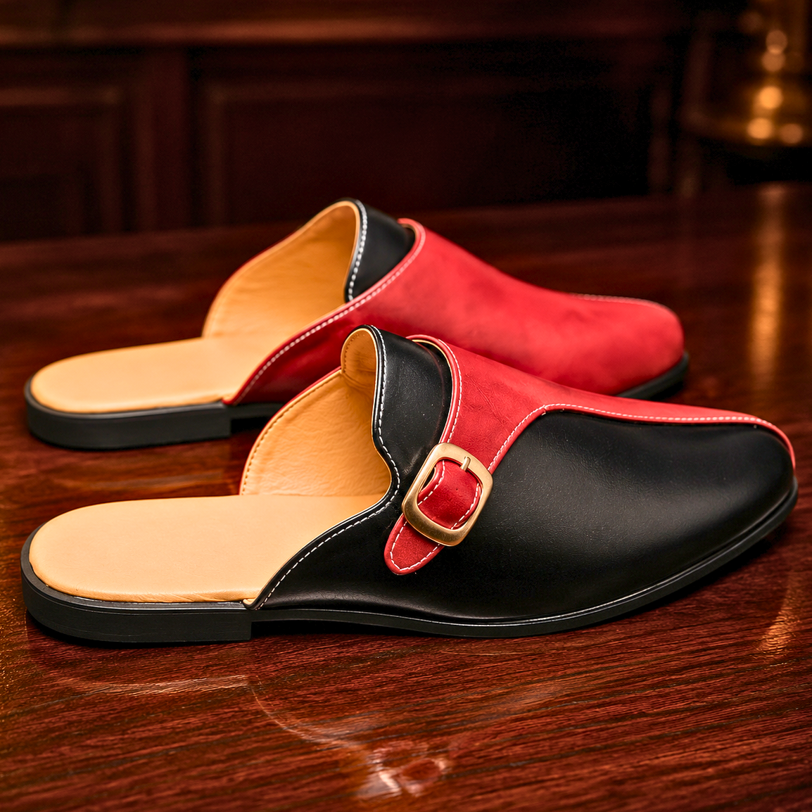 Monaco Buckle Mule