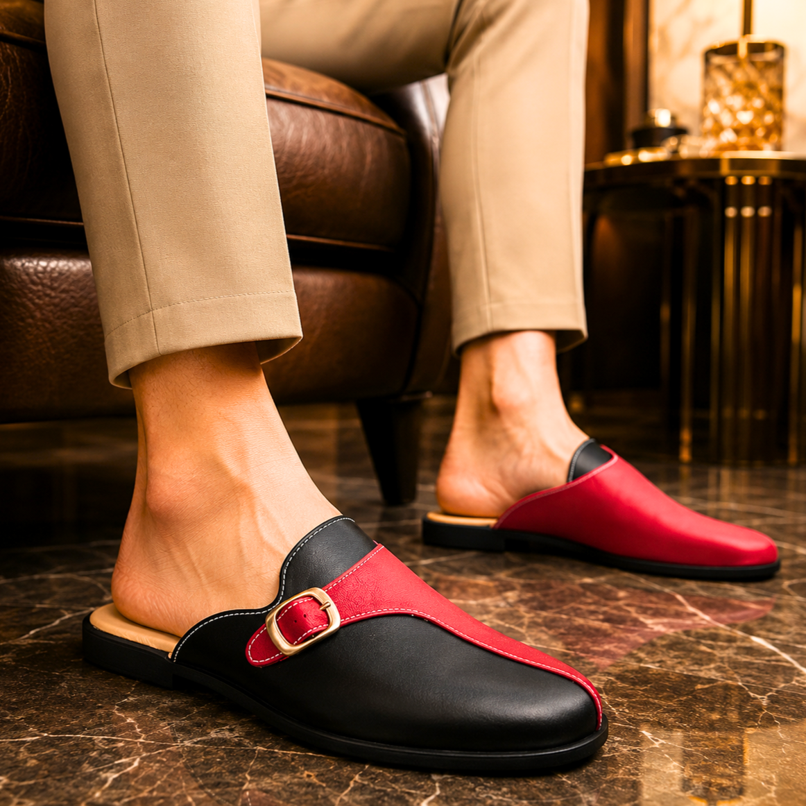 Monaco Buckle Mule