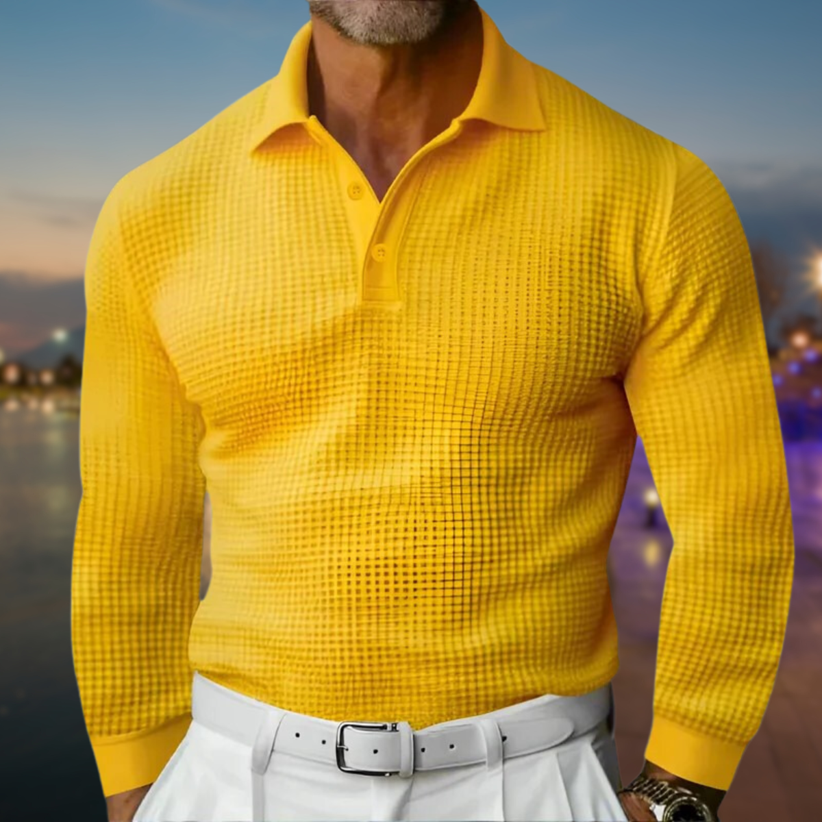 Ethan Morgan Textured Polo