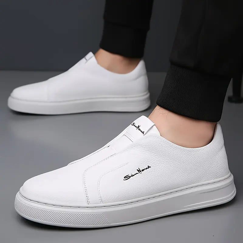 Logan Pierce Leather Sneakers