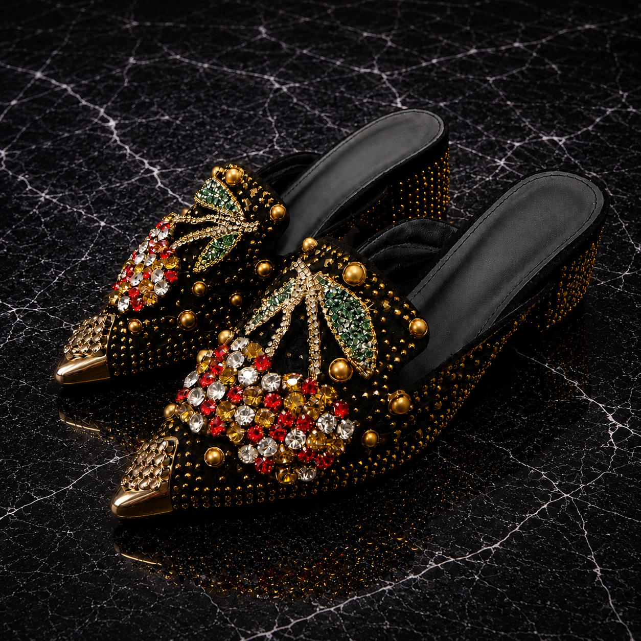 Seraphina Crystal Cherry Loafer