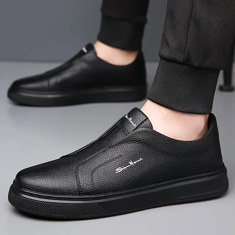 Logan Pierce Leather Sneakers