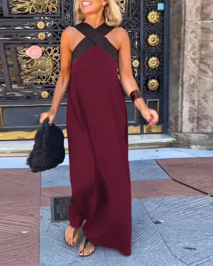 Ivy Breathable Crossed Maxi Dress