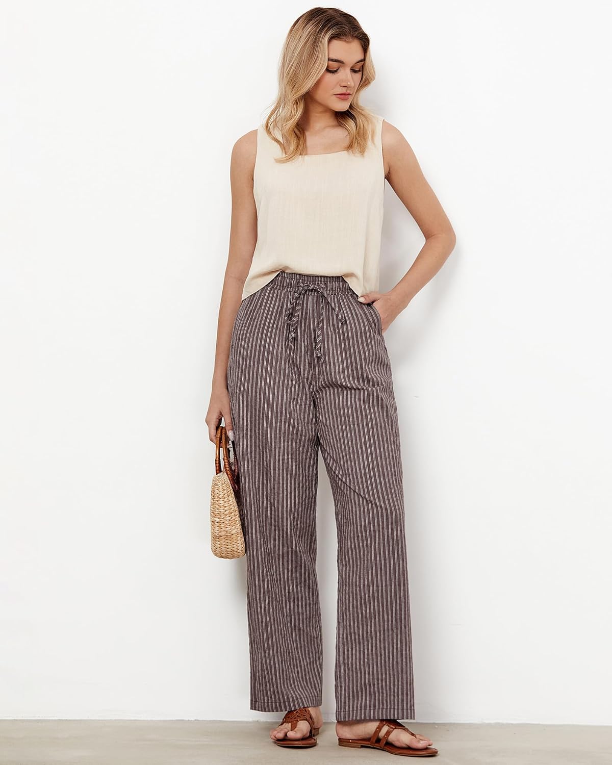 Violet Parker Striped Relaxed Pants