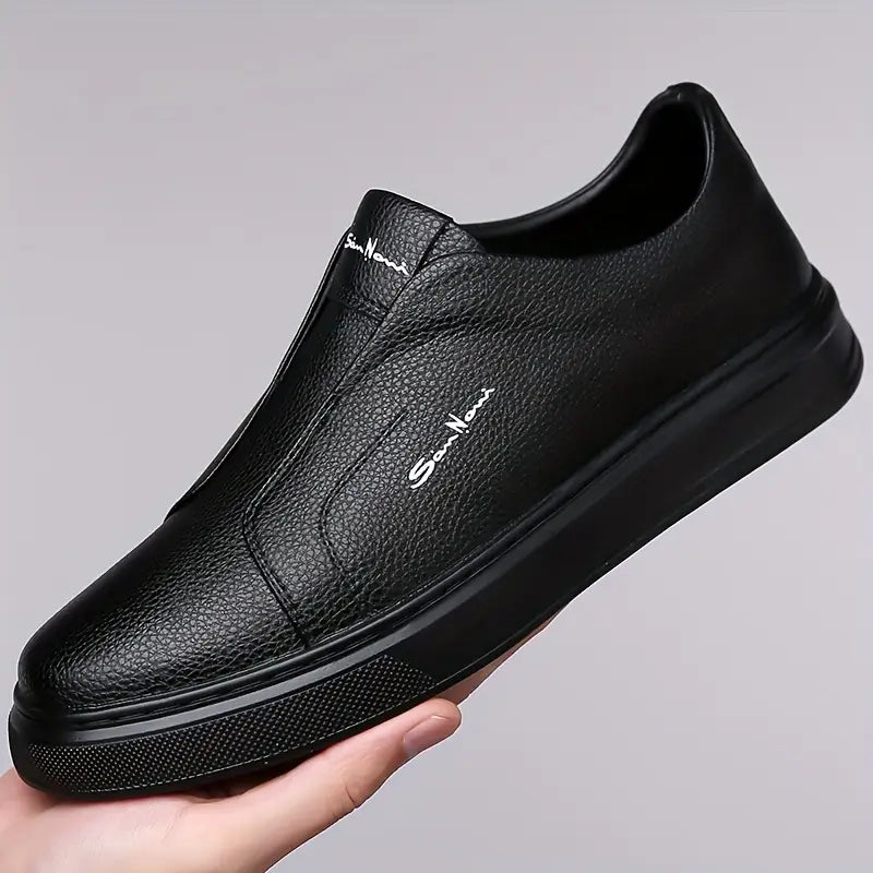 Logan Pierce Leather Sneakers