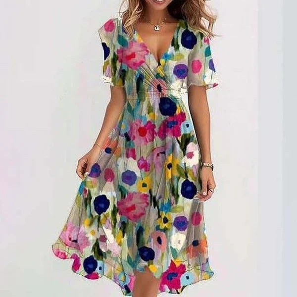 Lola Flowing Floral Summer Dress