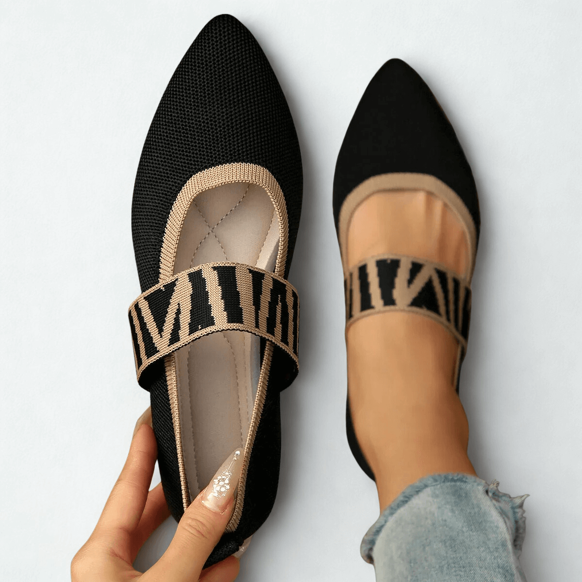 Sienna Monroe Knit Flats