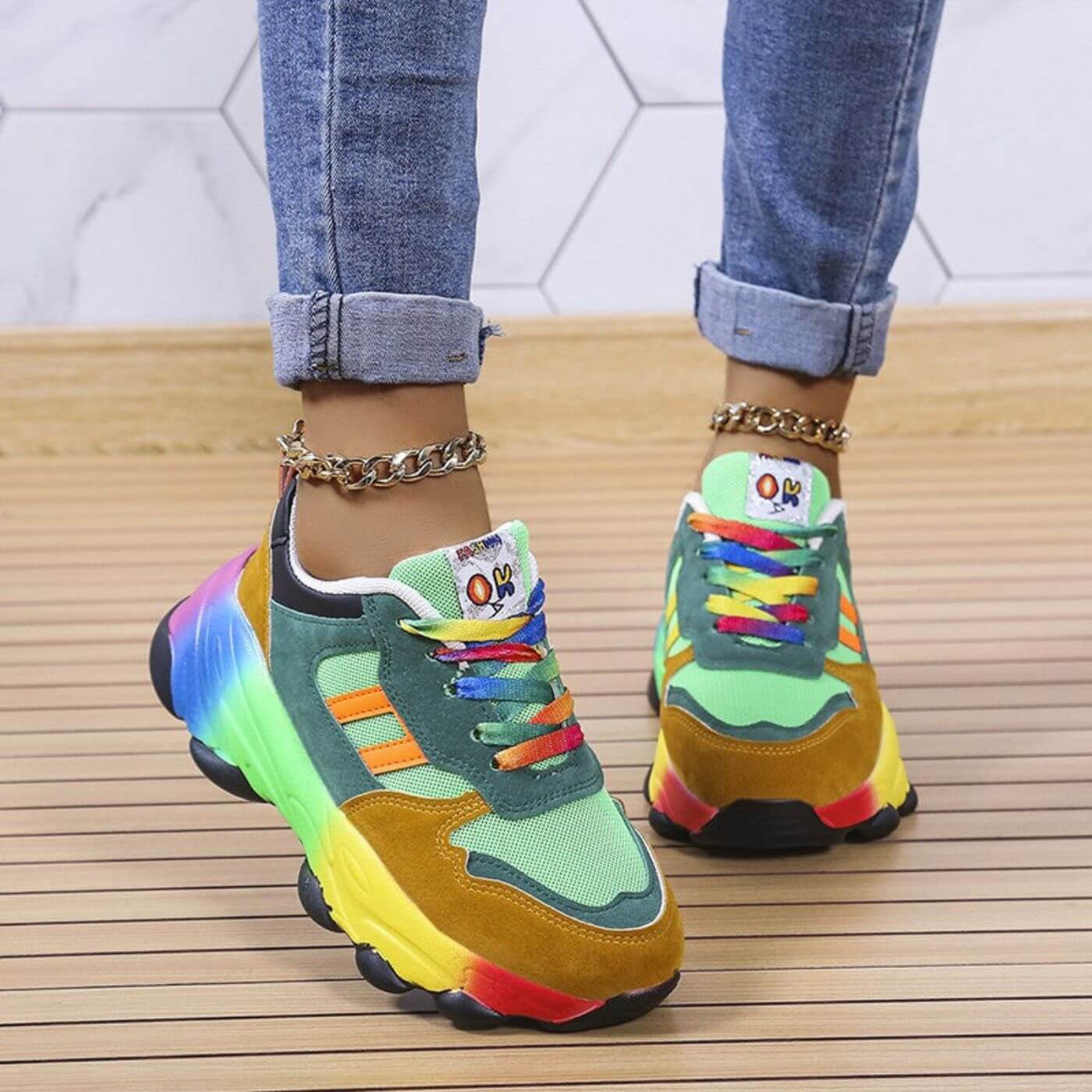 Mia Harper Vibrant Orthopedic Sneakers