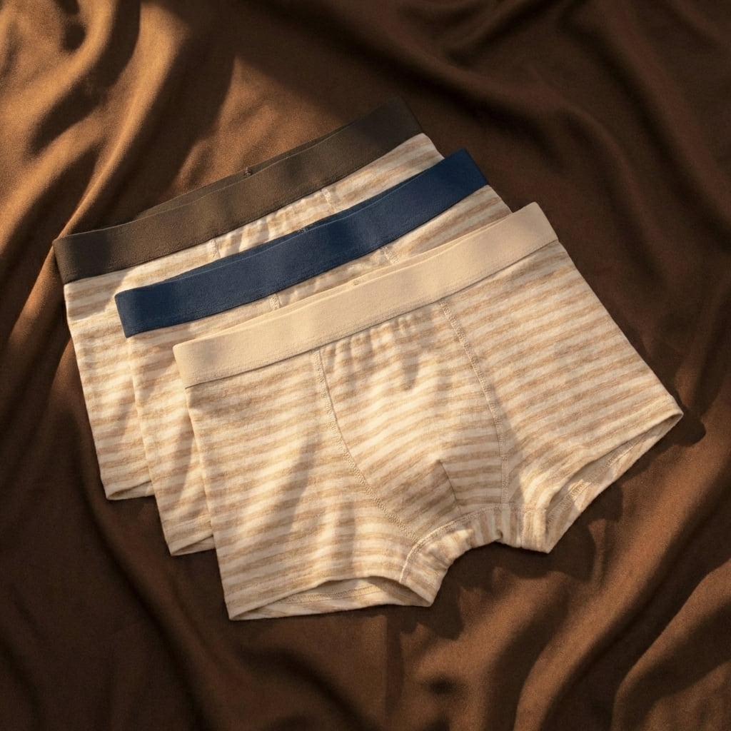 Miles Heritage Stripe Organic Cotton Boxer Briefs_6
