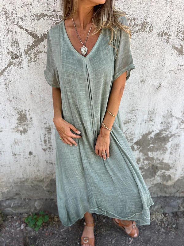 Olivia Grace V-Neck Maxi Dress