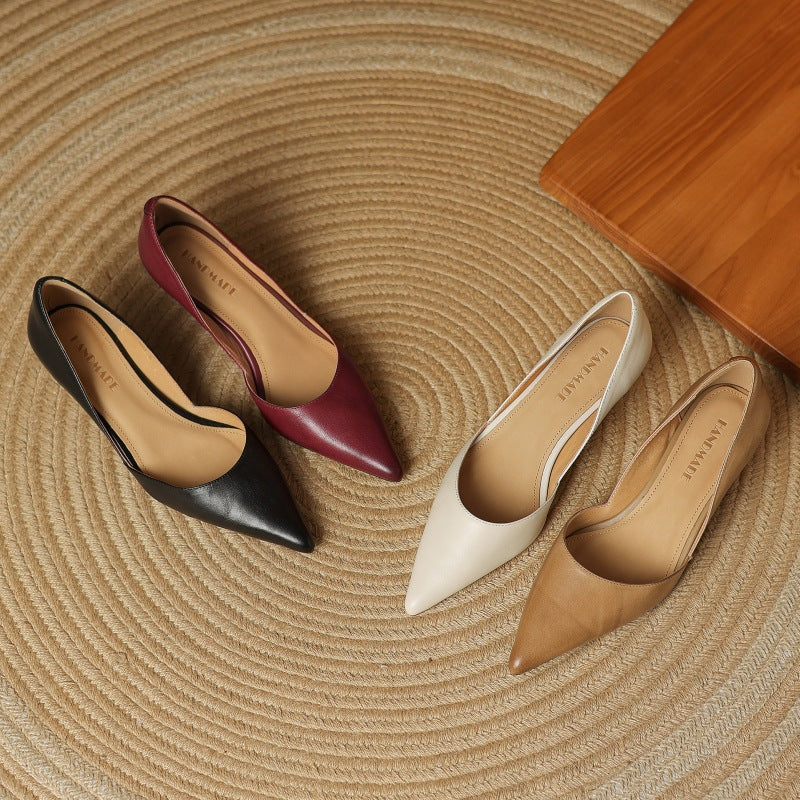 Cara Madson Genuine Leather Heels