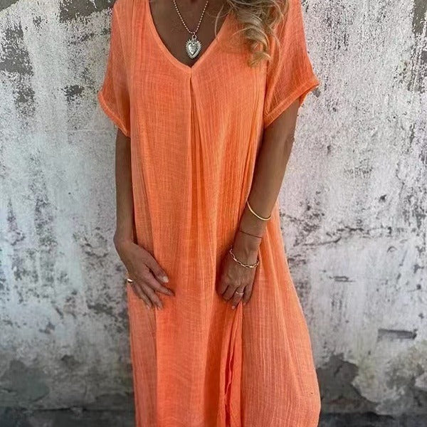 Olivia Grace V-Neck Maxi Dress
