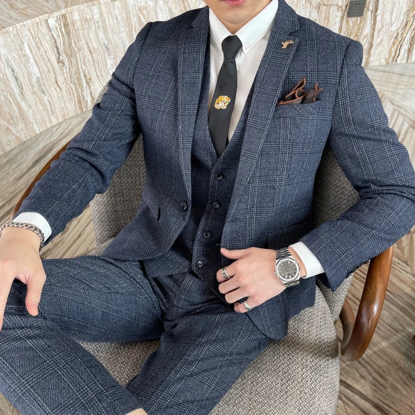 Kingsley Plaid Three-Piece Suit