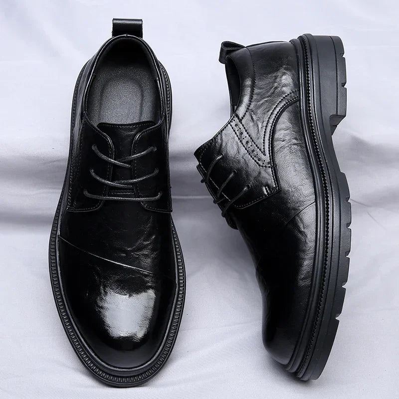 Henry Collins Leather Derby Shoes