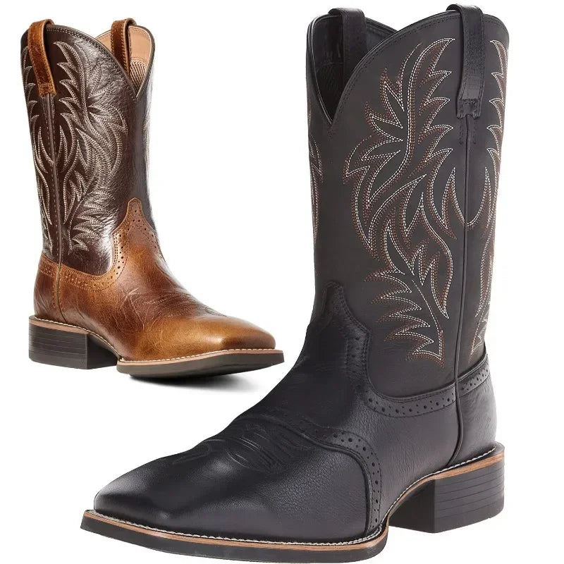 Logan Reed Cowboy Boots With Classic Pull-On Design