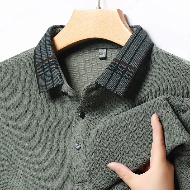 Marc Harrison Long-Sleeve Polo
