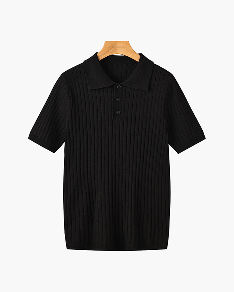 LANGFORD Knitted Polo Shirt