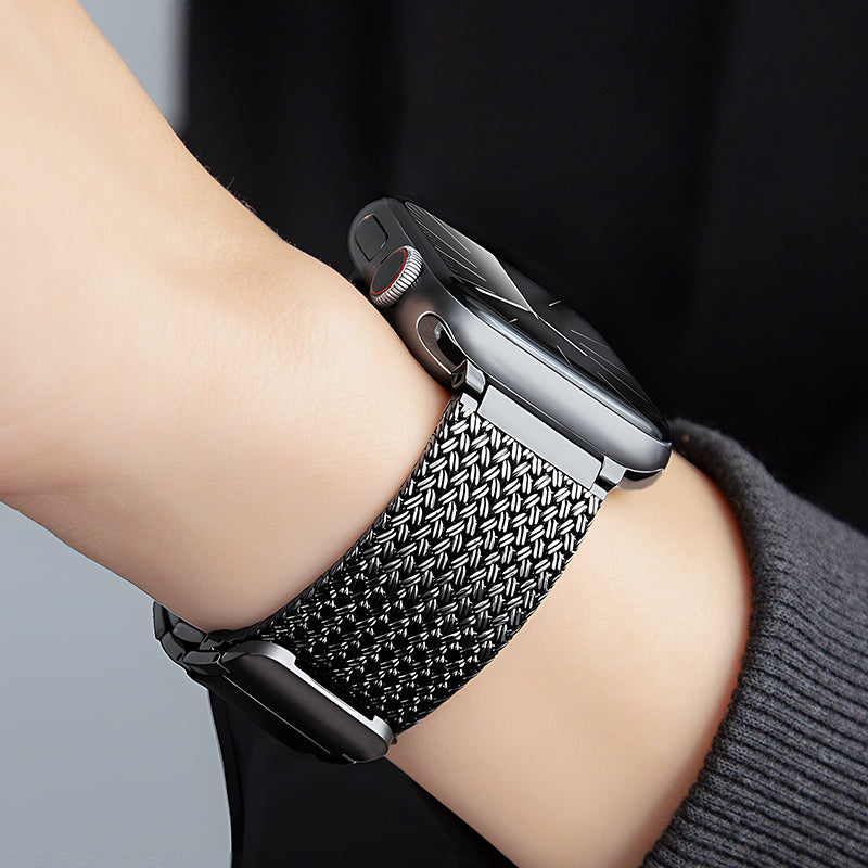 Heritage Braided Stainless Steel Apple Watch Band