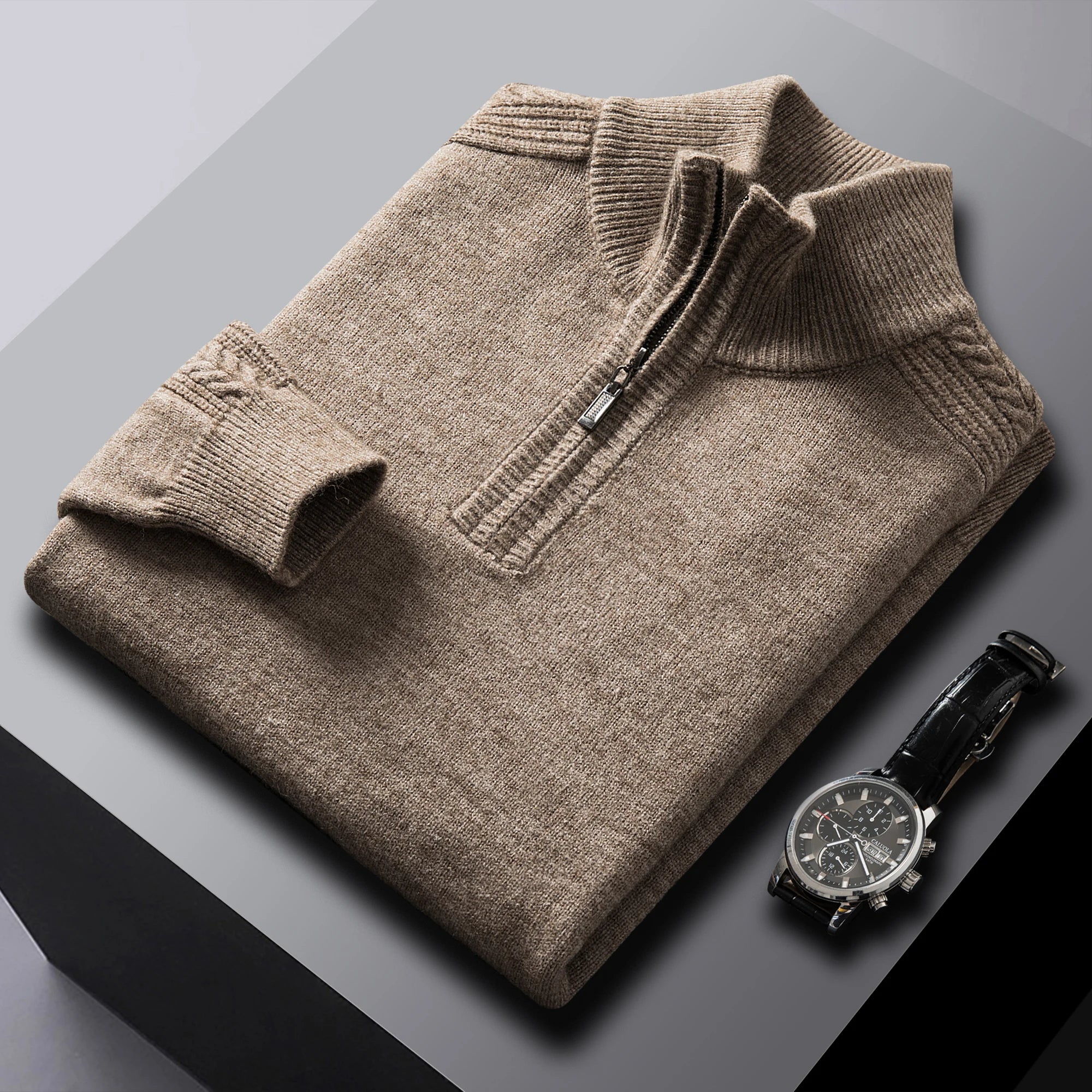 Heritage Half-Zip Wool Sweater