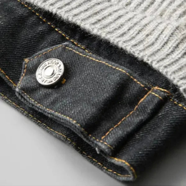 Marcus Merino Denim-Trim Jacket