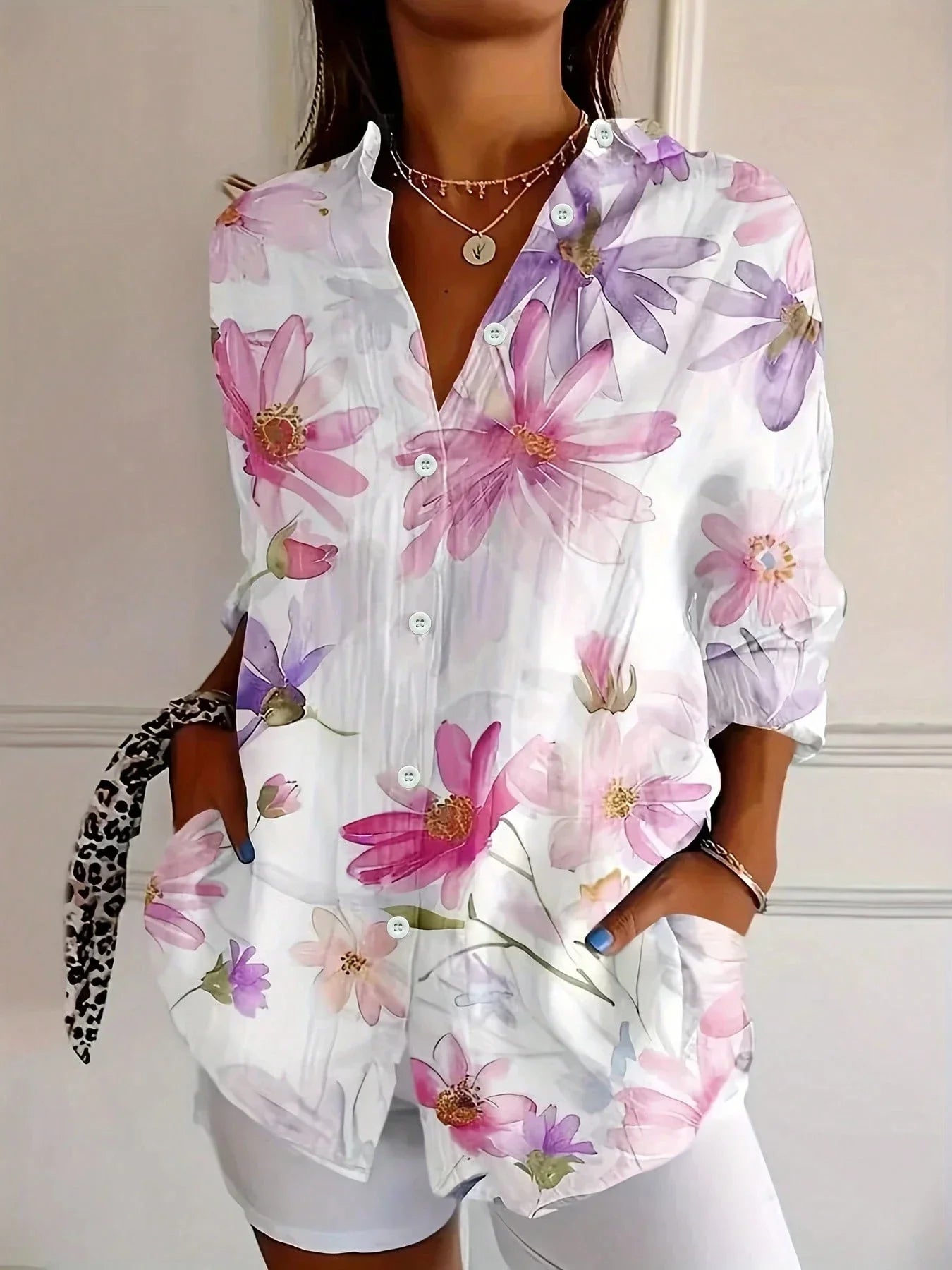 Ruby Playful Print Relaxed Blouse