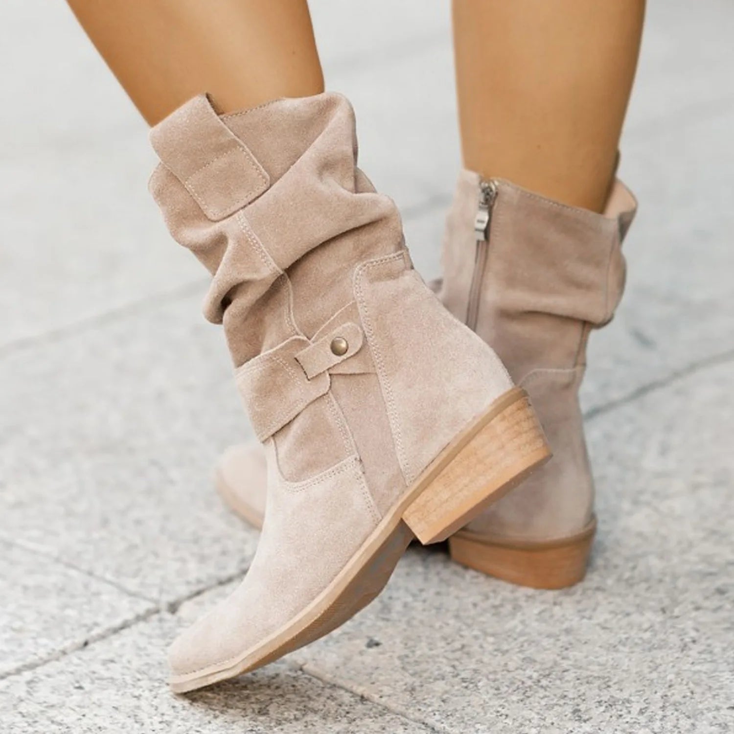 Clara Woods Suede Ankle Boots