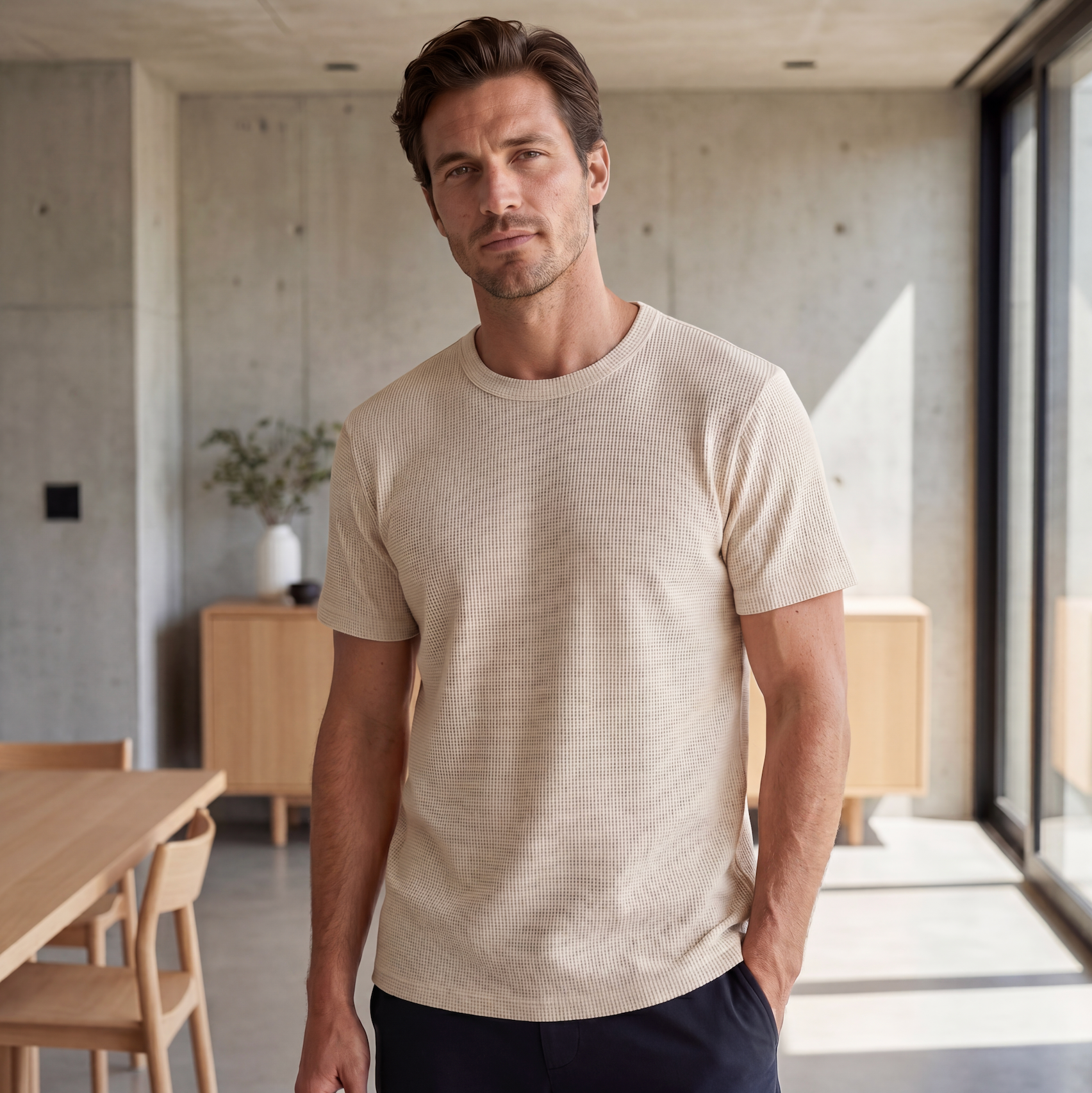 Jacob Mason Waffle Knit Shirt