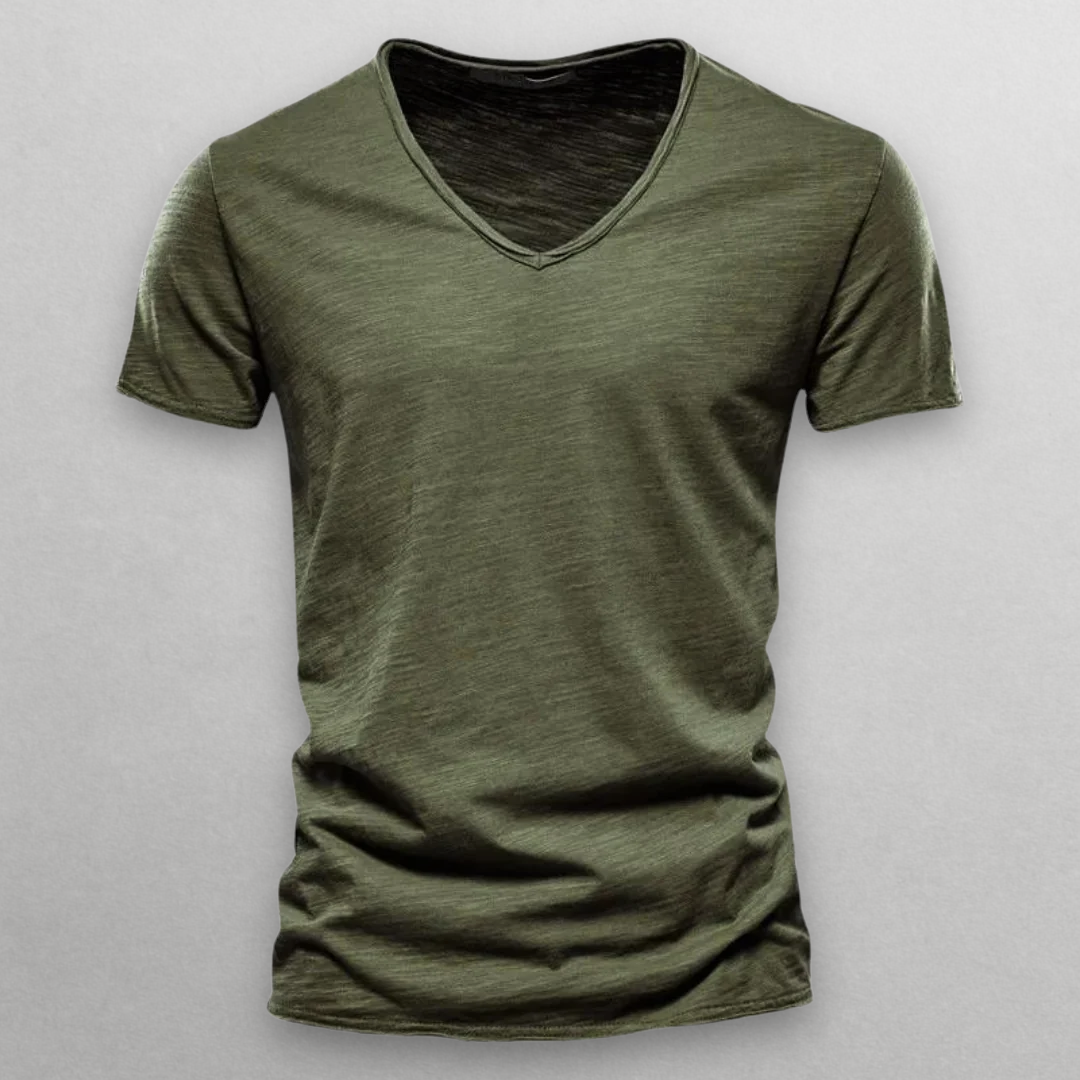 Dan Wellington V-Neck Cotton Shirt