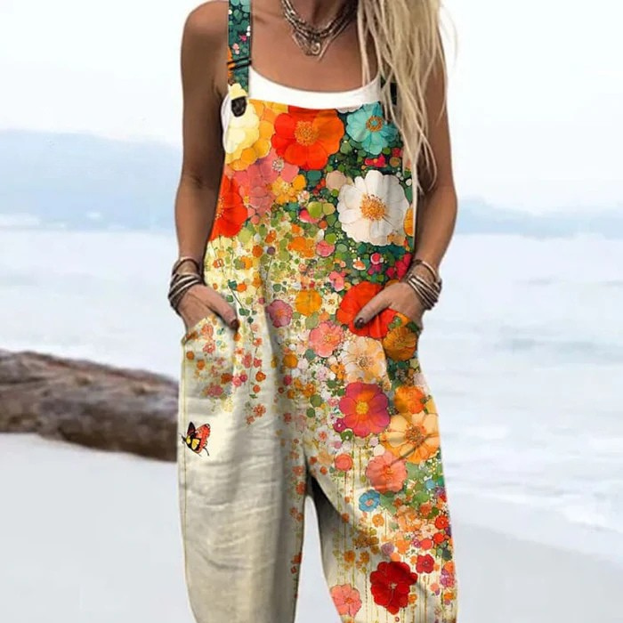 Matilda Wildflower Print Wide Leg Jumpsuit