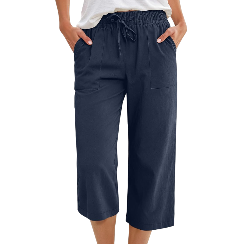Audrey Stone Relaxed Cropped Pants