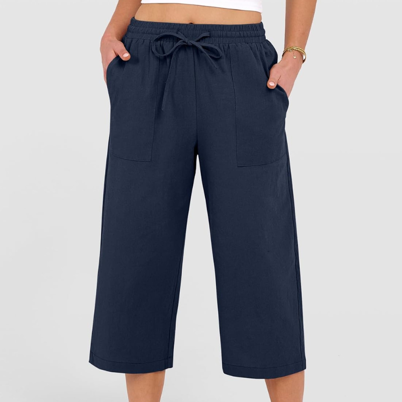 Audrey Stone Relaxed Cropped Pants