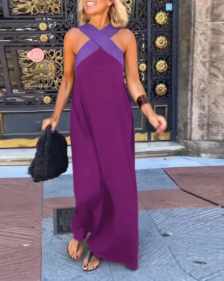 Ivy Breathable Crossed Maxi Dress