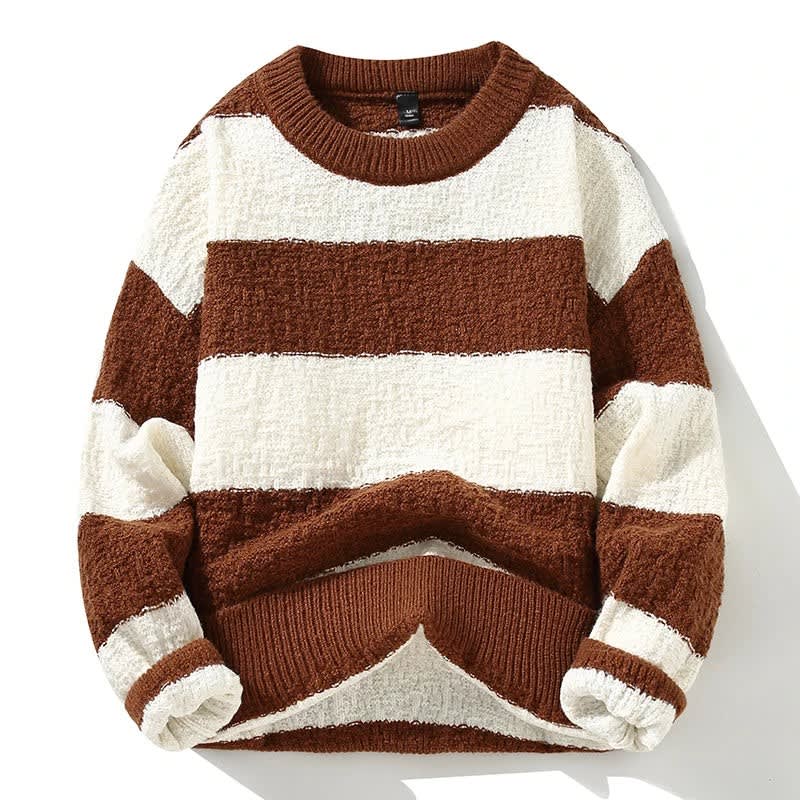 Griffin Striped Chunky Knit Sweater_2