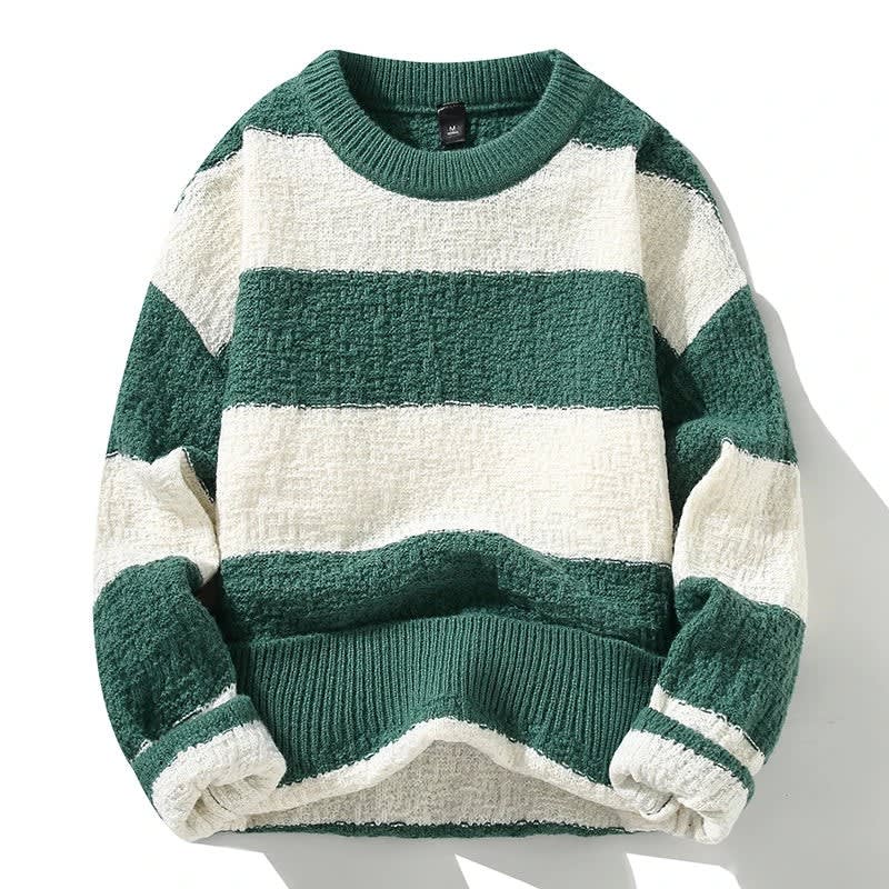 Griffin Striped Chunky Knit Sweater_3