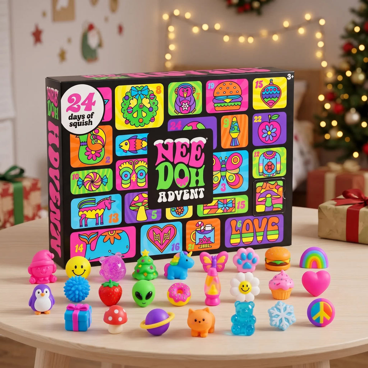 Squishy Advent Calendar 2026 with 24 Collectible Squishy Toys Holiday Countdown for Kids_5