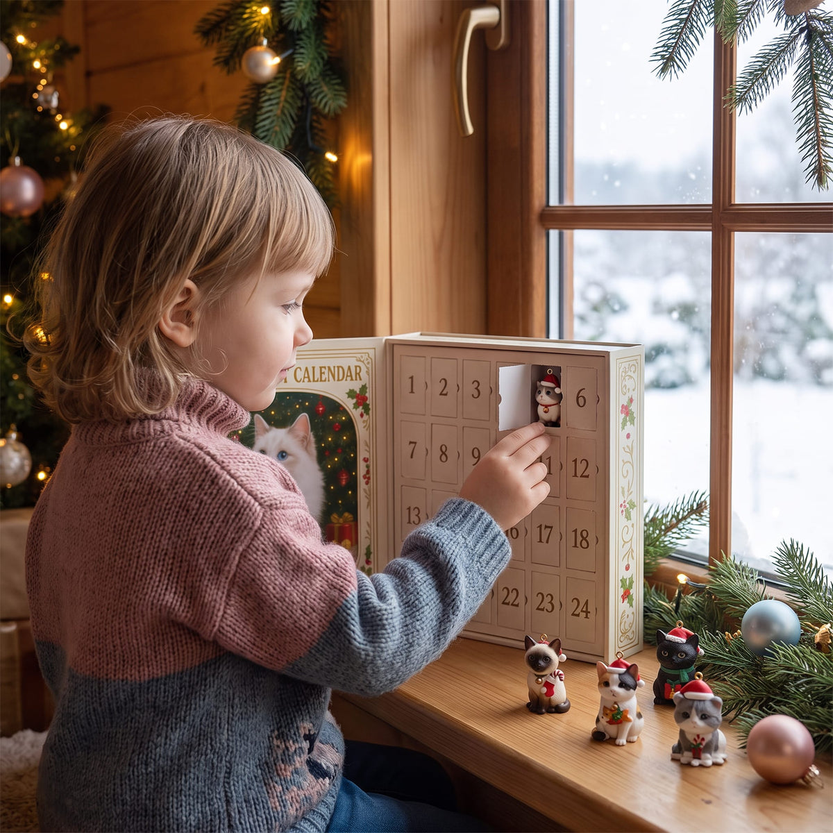 Cat Lover Advent Calendar 2026 with 24 Feline Surprises Holiday Countdown_2