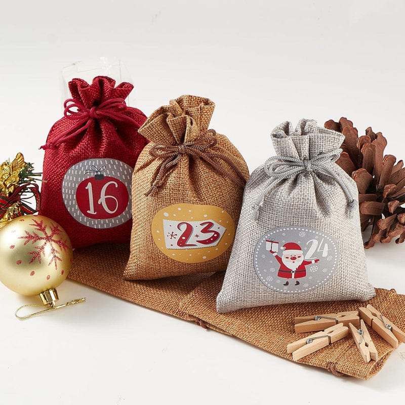 Reusable Advent Calendar 2026 with 24 Numbered Bags and Hanging Cord Holiday Countdown_3