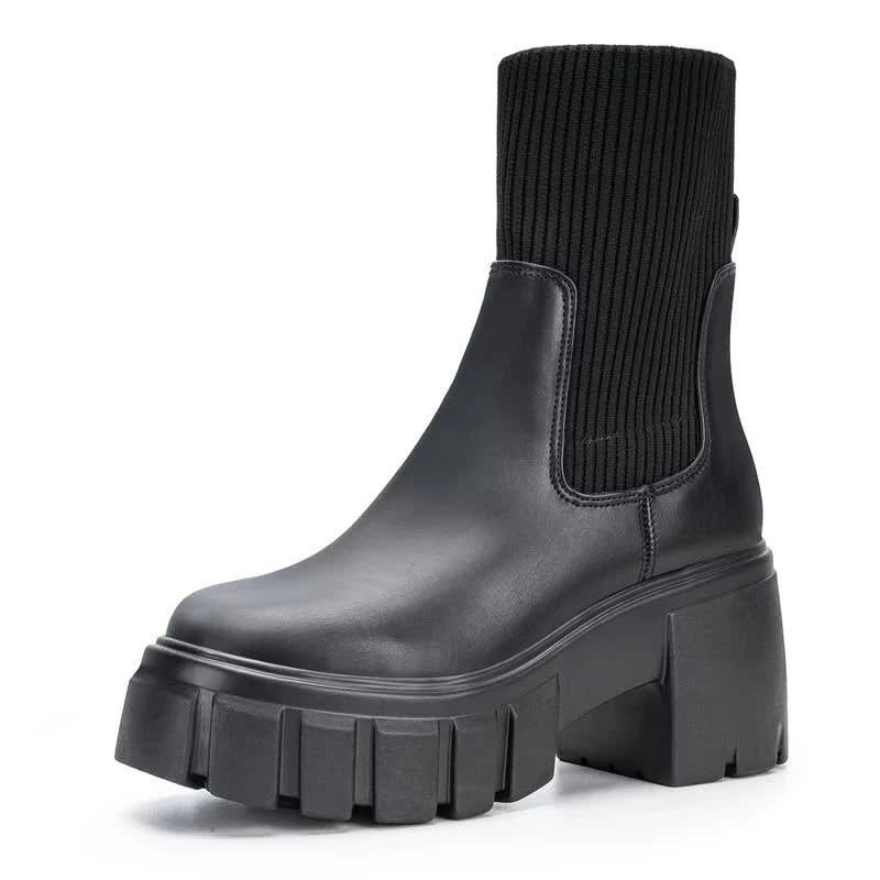 Lindsay Block Heel Chelsea Ankle Boots_5
