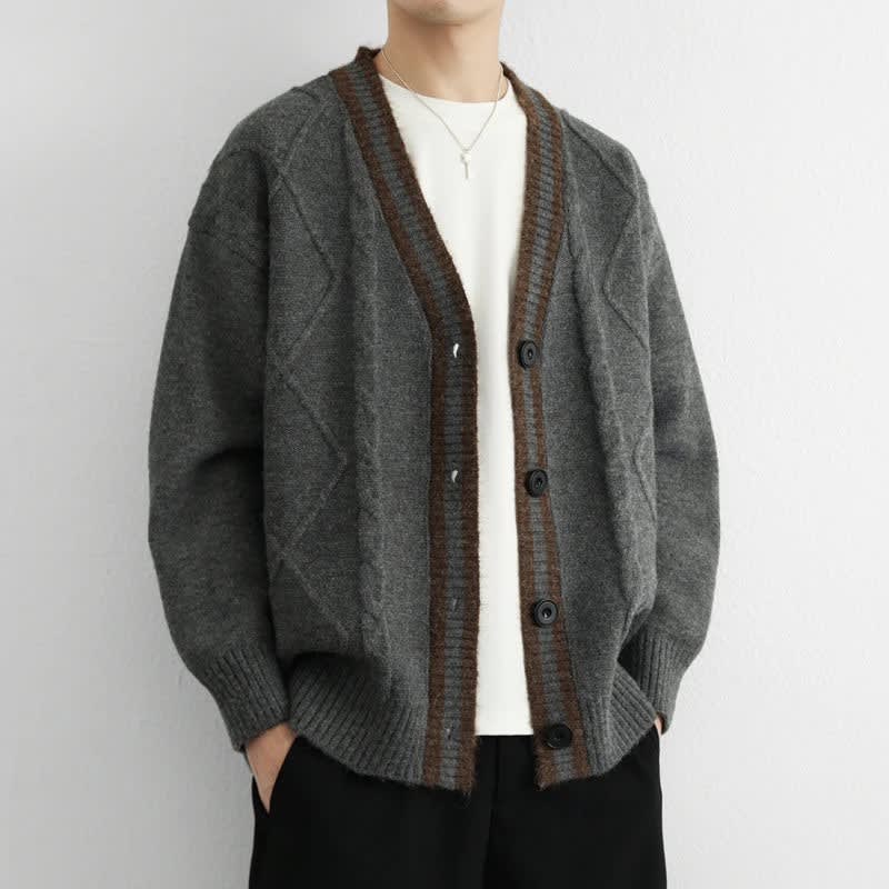 Wyatt Cable Knit V-Neck Cardigan_3
