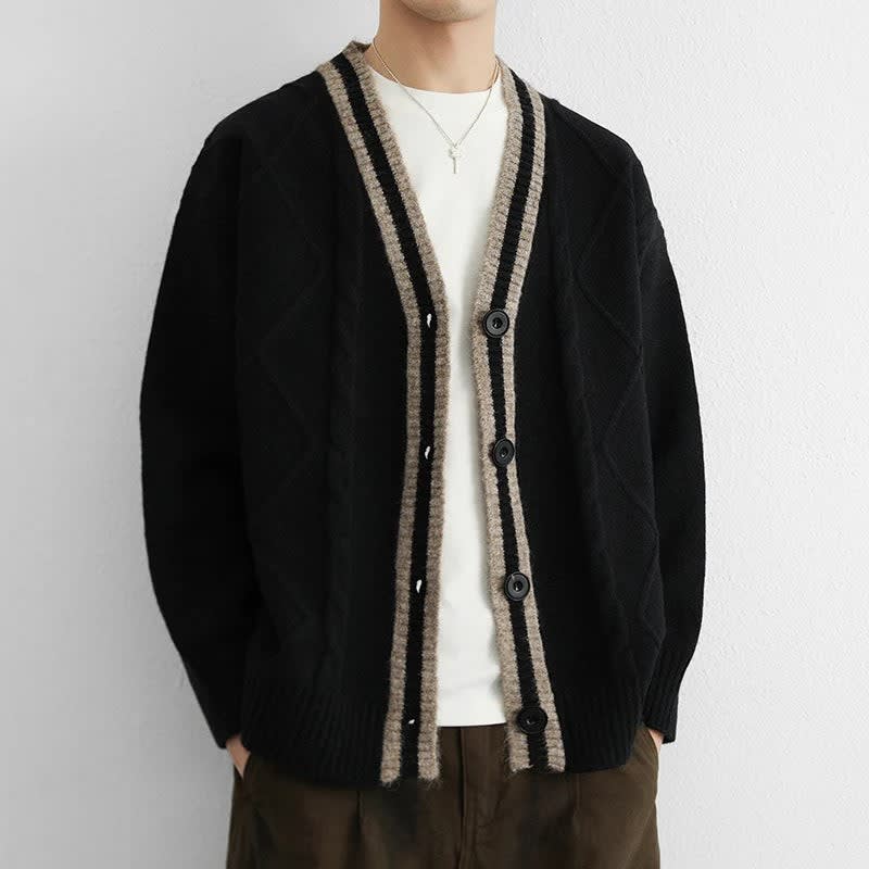 Wyatt Cable Knit V-Neck Cardigan_4
