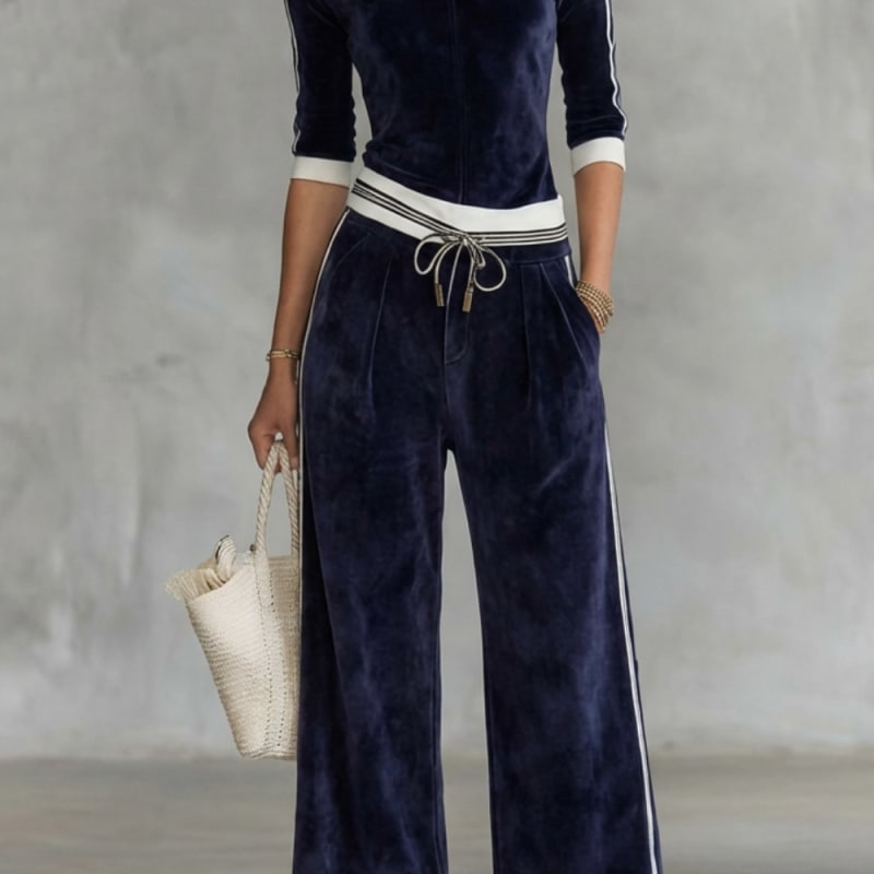 Dakota Velour Wide Leg Two Piece Set_1