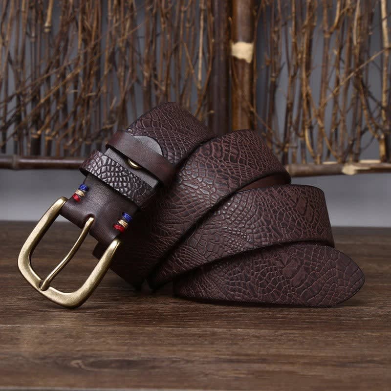 Aaron Embossed Leather Belt_10