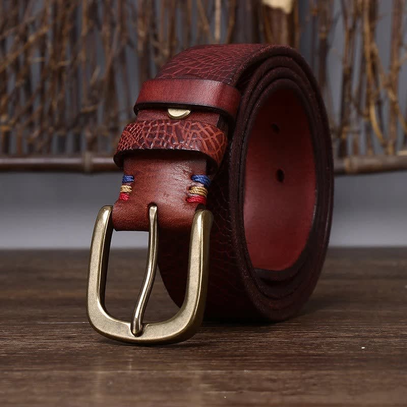 Aaron Embossed Leather Belt_4