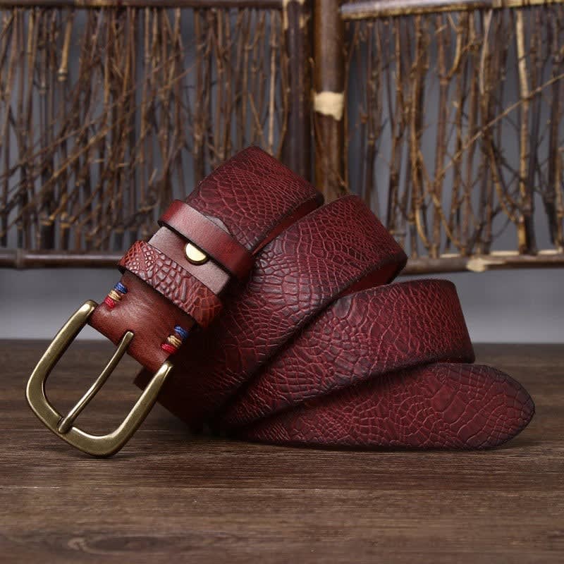 Aaron Embossed Leather Belt_8