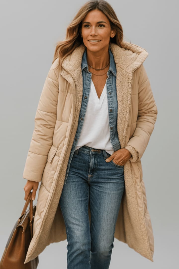Elvira Sherpa Lined Maxi Puffer Coat_10
